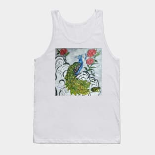 Peacock and Frog Tank Top